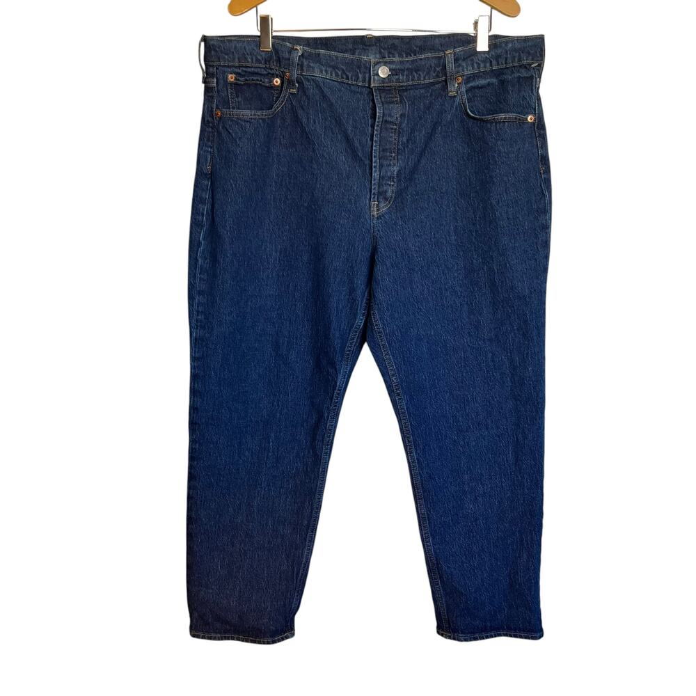 Gap Cheeky Straight High Rise Jeans Dark Indigo Blue Denim Button Fly Size 35/20